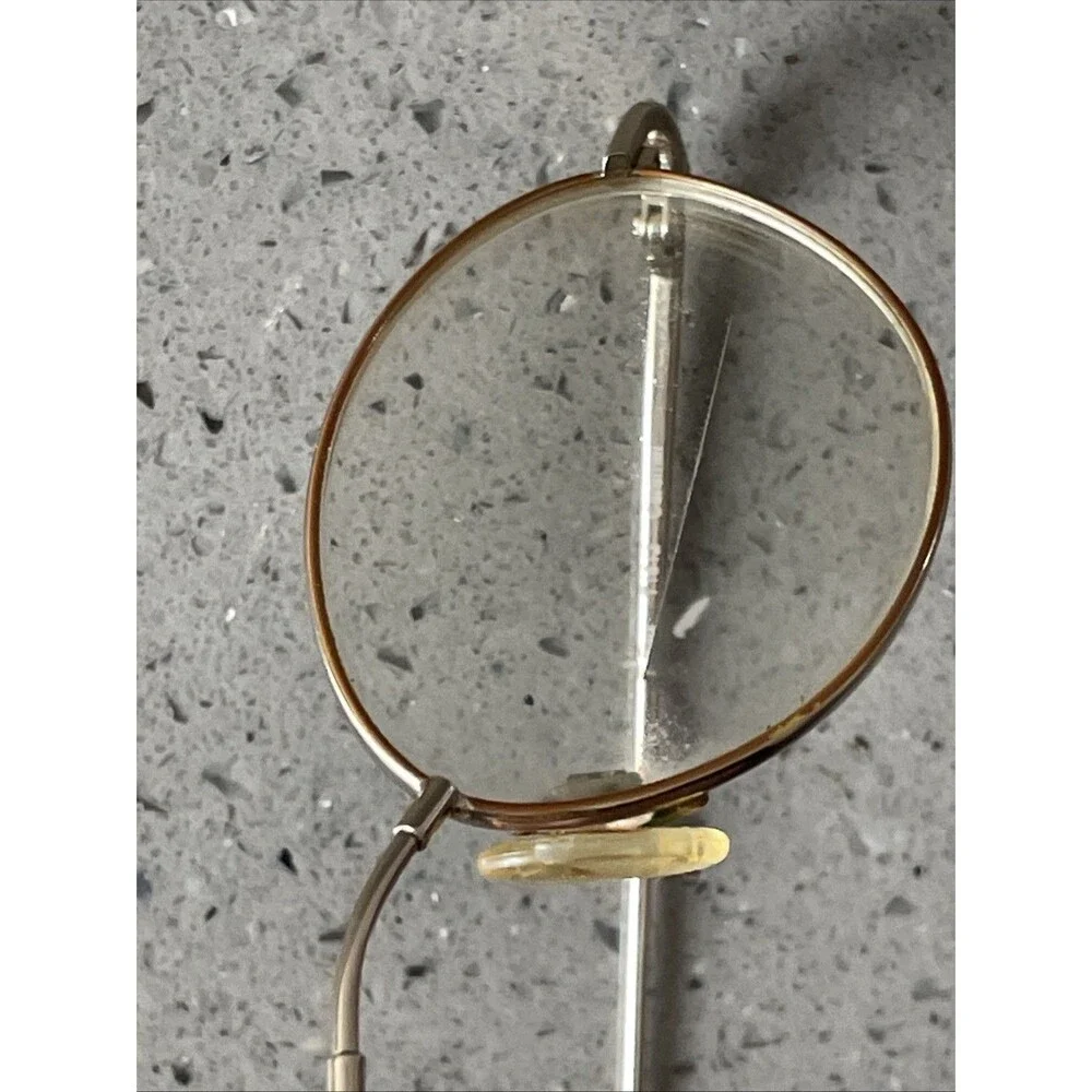 TI Flex T1512 1512 Caramel Eyeglasses Frames ONLY 48-18-135 Oval full rim gold